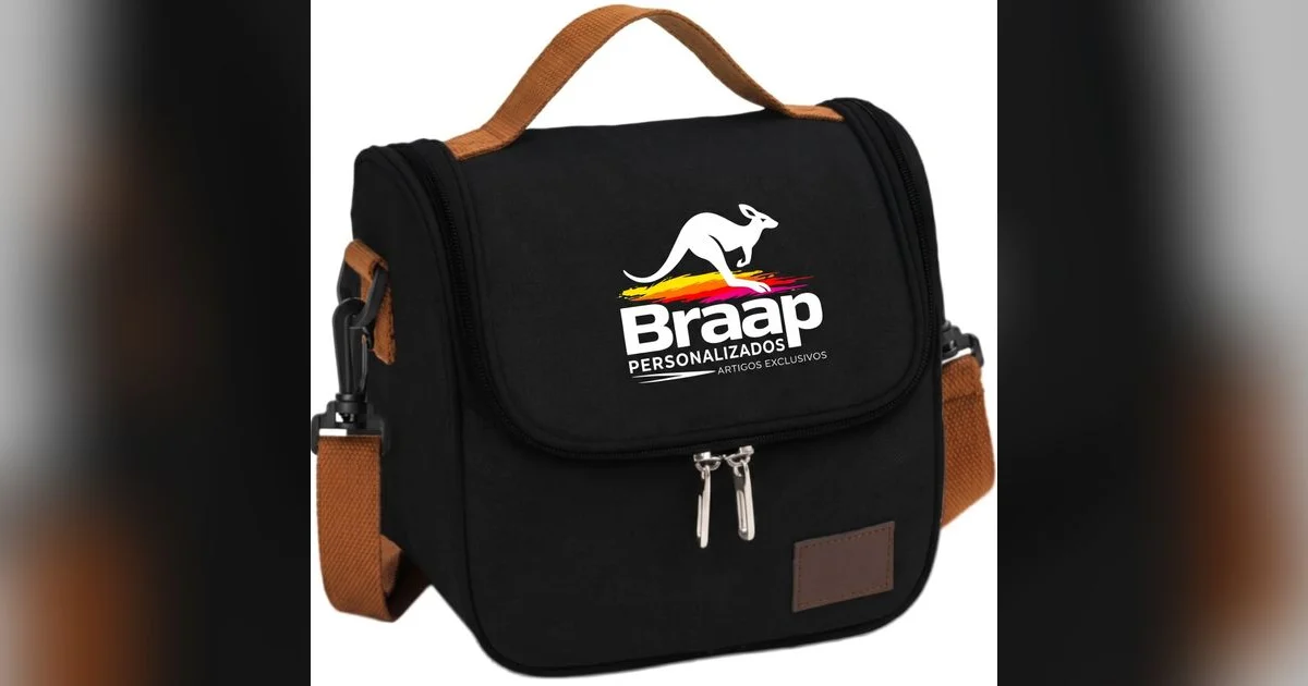 Bolsa Térmica Lancheira Personalizada com logo marca 