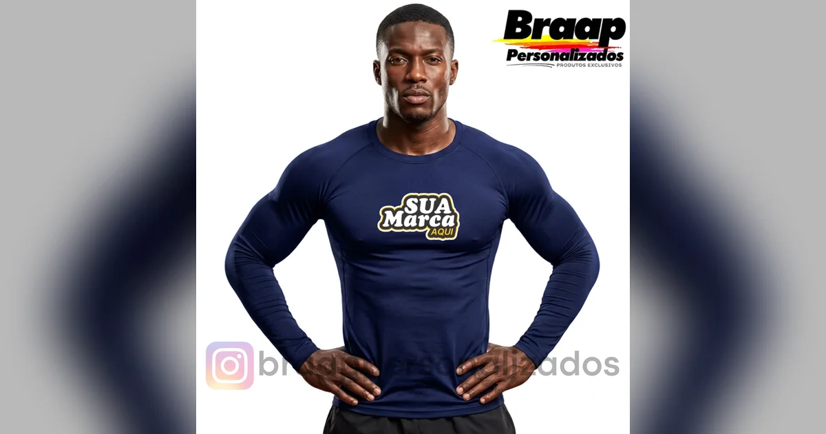 Camisa Uv 50 Segunda Pele Térmica Compressão Personalizada 
