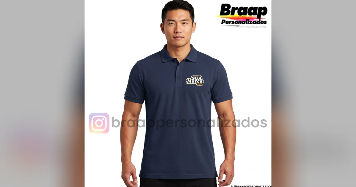 Camisa Polo Personalizada - Polo Uniforme Times Equipes