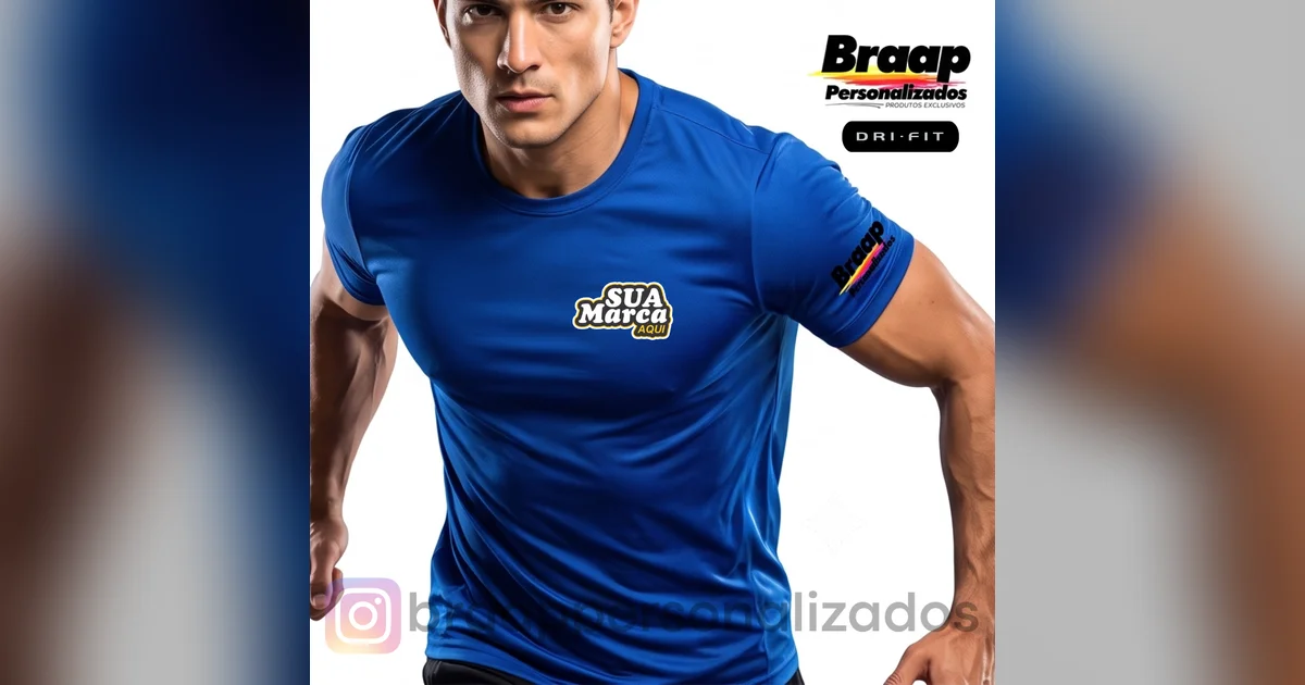 Camiseta Dryfit Dri FIT com sua marca - academia|esporte