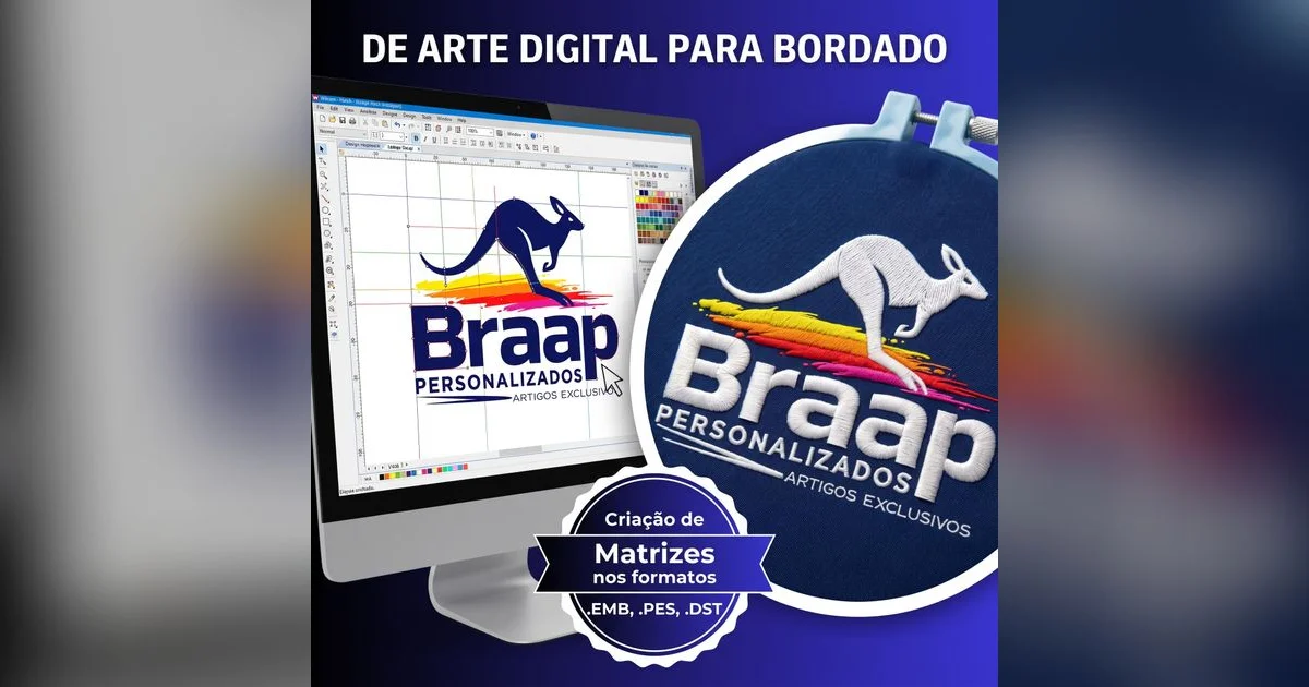 Criação de Matriz de Bordado (PES, DST, EMB)