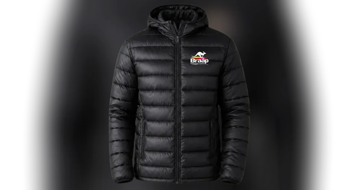JAQUETA PUFFER BOMBOJACO PERSONALIZADA COM A SUA LOGO MARCA 
