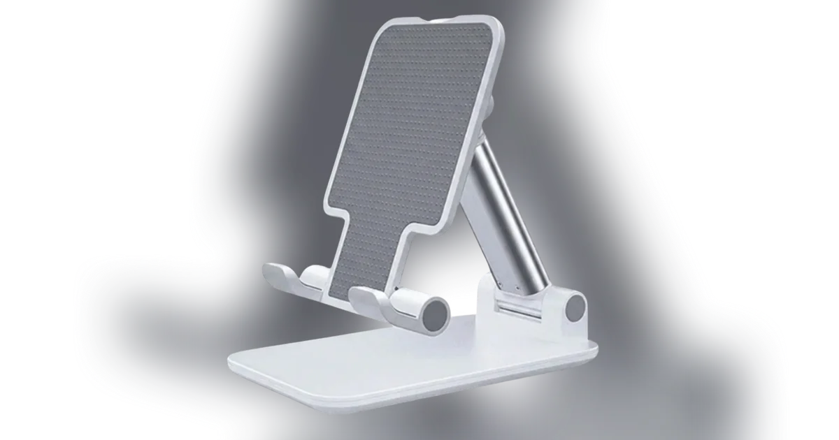 Suporte Para Celular e Tablet Dobrável Portátil Ajustável Apoio Mesa…